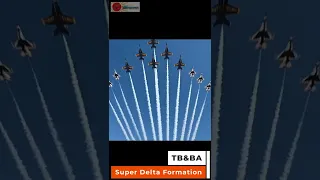 Thunderbirds and Blue Angels Fly in Super Delta | #Shorts