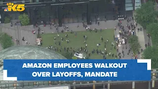 Amazon employees walk out over layoffs, return-to-work mandate