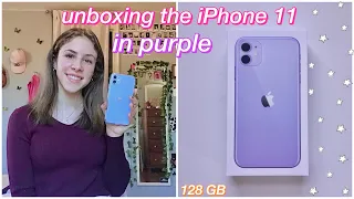 UNBOXING the purple iPhone 11!