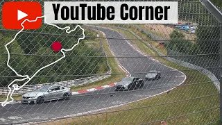 Close Calls & Track Action from Nürburgring Youtube Corner' Brunchen