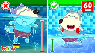 Wolfoo Geschichte🐺Wolfoo! Spiele sicher! - Sicherheitstipps im Schwimmbad @WolfooDeutsch