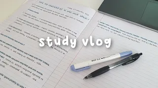 study vlog, revising, making flashcards, notes 🌷🧸