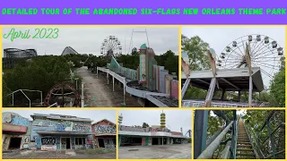 Detailed Tour of The Abandoned Six-Flags New Orleans Theme Park