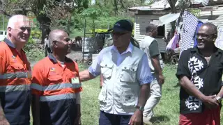 Fijian President H.E Jioji Konrote continues visitation to affected areas in the Western Division.