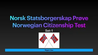 Norsk Statsborgerskap Prøve ( Norwegian Citizenship Test) Sample