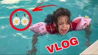 VLOG - Amira a perdu ses boucles d’oreilles dans la piscine 😢￼