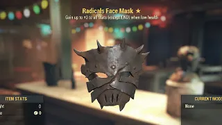 How to get ANY legendary effect you want on the Radical Mask from the Wayward quest on Fallout 76