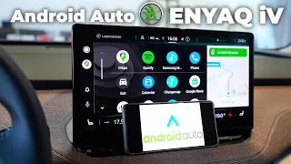 Skoda ENYAQ iV 2021 Android Auto Demonstration Multimedia System