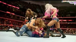 WWE Raw 26/02/2018 Alexa bliss - Mickie james - Asuka - Nia jax - Bayley And Sasha banks Segment |HD