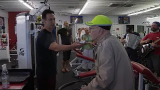 99-Year-Old Merchant Mariner Veteran Still Works Out at the Gym