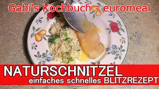 NATURSCHNITZEL vom SCHWEIN, einfaches schnelles Gericht aus der Wiener Küche