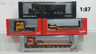 EP191 Review MAN TGX E5,Volvo FH16,Scania CR XT herpa 1:87