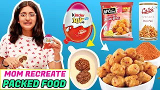 Anantya Tasted My Recreated Packed Food - Instant Kinder Joy / Potato Bites Recipe | CookWithNisha
