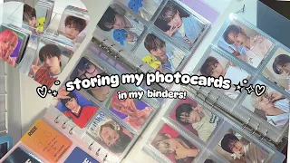 𐙚 ‧₊˚ storing photocards in my binders! ♡ enhypen, riize, zerobaseone & nct ⋆˙⟡♡