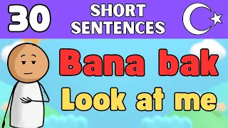 Learn Turkish 30 Short Sentences For Beginners - Learn Turkish @TurkishWithAman