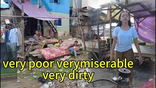 A group of poor Muslim people live along the Mekong River in Cambodia.