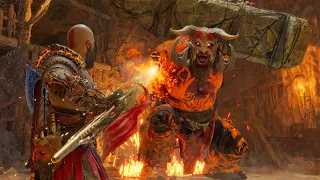KRATOS VS MIKLIMUNNR  Fire Troll Boss Fight | God of War Ragnarok (GMGOW)