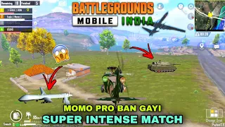 BGMI | RON & MOMO Amazing UAV Attack Tank Fight Chopper Attack Full DISTRUCTION CHICKEN DINNER