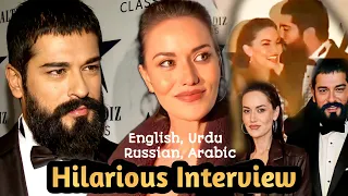 Burak and Fahriye together in an event || Translated interview