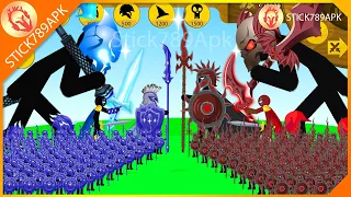 GIANT BOSS ICE XIPHOS, SPEAROS VS DARK FINAL BOSS DEMON SPARTAN | Stick War Legacy Mod | Stick789Apk