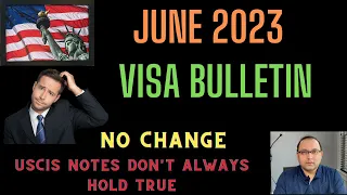 June 2023 Visa Bulletin, USCIS notes within the VB don't always hold true.
