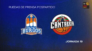 LEB Oro | J19 Rueda de prensa - Longevida San Pablo Burgos-Grupo Alega Cantabria