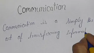 Best definition of communication || communication || Definition