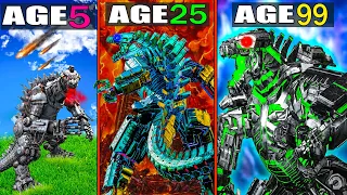 SHINCHAN SURVIVING 99 YEARS as MECHAGODZILLA in GTA 5 | MECHA GODZILLA vs MUTO