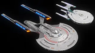 USS Enterprise G v USS Stargazer Size Comparison