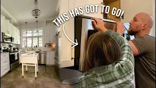 These Changes Transformed Our Kitchen in Only 2 Days! DIY ISLAND & MICROWAVE NOOK MAKEOVER IDEAS!