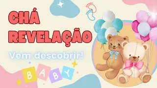 Convite Animado CHÁ REVELAÇÃO no Canva