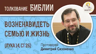 Почему сказано «возненавидеть» семью и саму жизнь (Лука 14:26) Протоиерей Дмитрий Сизоненко. Библия