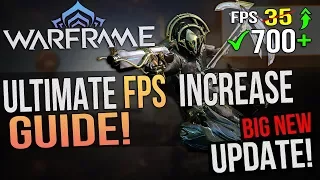 🔧 Warframe: Dramatically increase performance / FPS with any setup! Lag drop fix