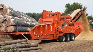 Dangerous Fastest Wood Chipper Machines Technology, Incredible Tree Shredder Working and Woodworking