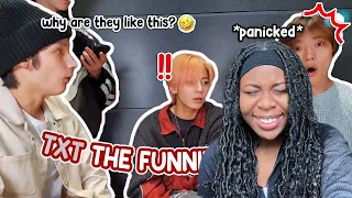 THEY ARE SO FUNNY! | TXT proving they are are the FUNNIEST IDOLS first time REACTION