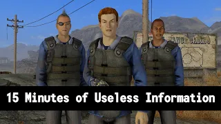 15 Minutes Of More Useless Information About Fallout New Vegas