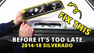 IMMEDIATELY Fix This On Your 14-18 Silverado / Sierra - Fixing the 3rd Brake Light and Antenna Leak