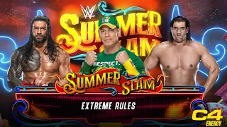 Roman Reigns Vs John Cena Vs Great Khali | SummerSlam | WWE2K23