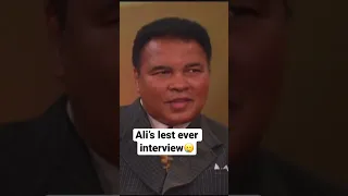 Muhammad Ali‘s last interview before he passed🥲🐐🐐🐐￼