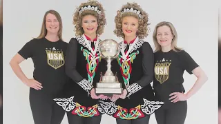 2 Trinity Irish Dancers following in their mom's footsteps