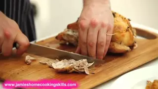 How to carve a chicken - Jamie Oliver's Home Cooking Skills