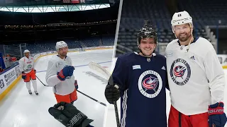 PLAYING HOCKEY VS. RICK NASH...