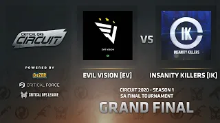 C-OPS Circuit SA Season 1 Finale - Insanity Killers vs Evil Vision