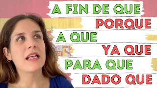 Las Oraciones CAUSALES y FINALES en español - ¿Cómo y Cuándo se usan? ¿Qué diferencia hay? 🇪🇸