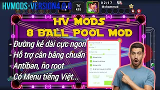 Hướng dẫn chi tiết Cách Hack 8 Ball Pool FREE có Menu Tiếng Việt, cân băng THÀNH CÔNG 100% | HV MODS