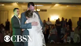 Bride's 5 brothers fill in for late father during wedding
