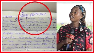 BINTI FORM 4 AACHA BARUA YENYE UJUMBE MZITO 'SOMA PEKE YAKO' - ATOROKA -FAMILIA YAHANGAIKA KUMTAFUTA