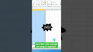 Cara blok data di excel menuju kolom yang di inginkan