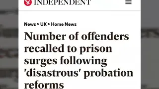 Number of offenders recalled to prison surges following 'disastrous' probation reforms