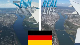 MSFS 2020 vs Real Life | Landing in Frankfurt Airport (FRA)